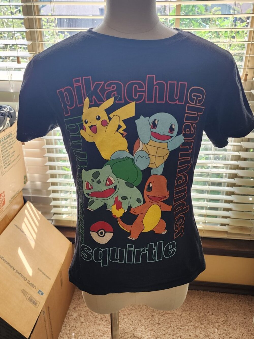 Hybrid Unisex Black Tee Graphic Pokémon Print M - Picture 4 of 5